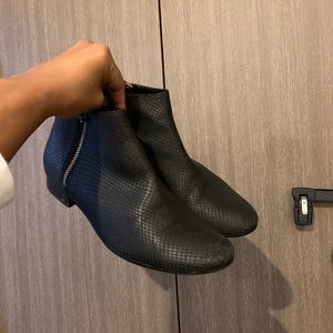 Cole Haan Snake Embossed Booties